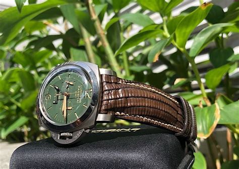 panerai lizard strap|Custom Lizard straps for Panerai watches .